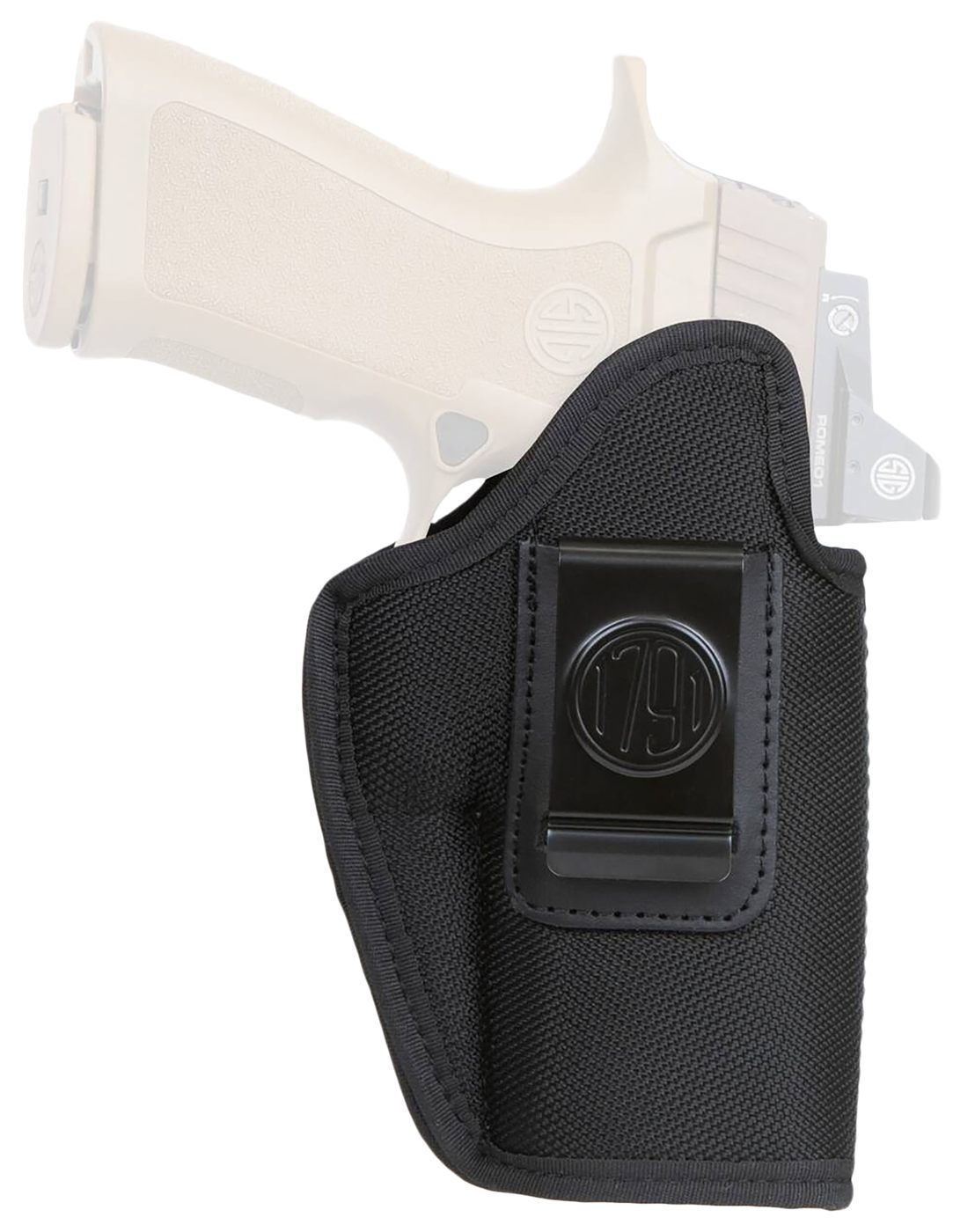 1791 Gunleather PNIWB5BLKR Premium Nylon IWB Size 05 Black Ballistic Belt C