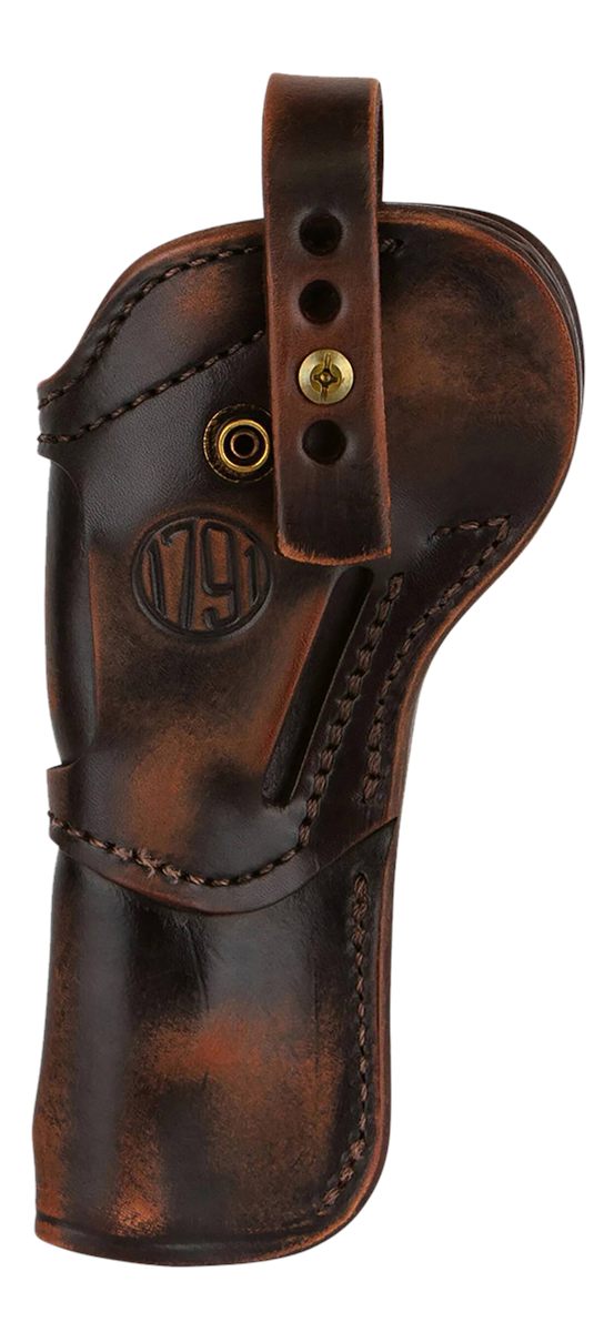1791 Gunleather SARVH55VTGA Single Action 5.5 Open Carry Vintage Leather Be
