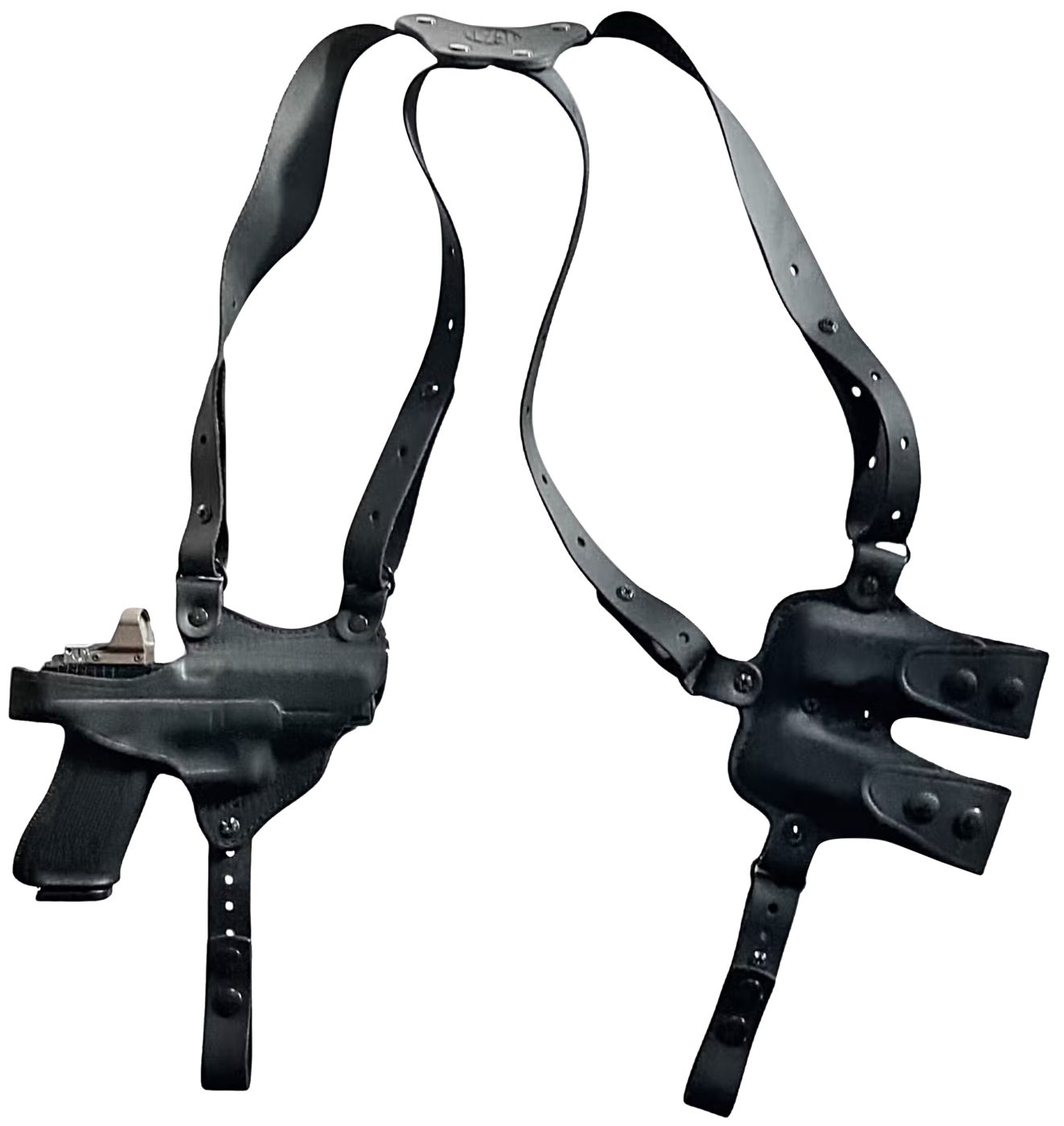 1791 Gunleather NSS2.1SBLHR Optic Ready Shoulder Horizontal Black Fits Gloc