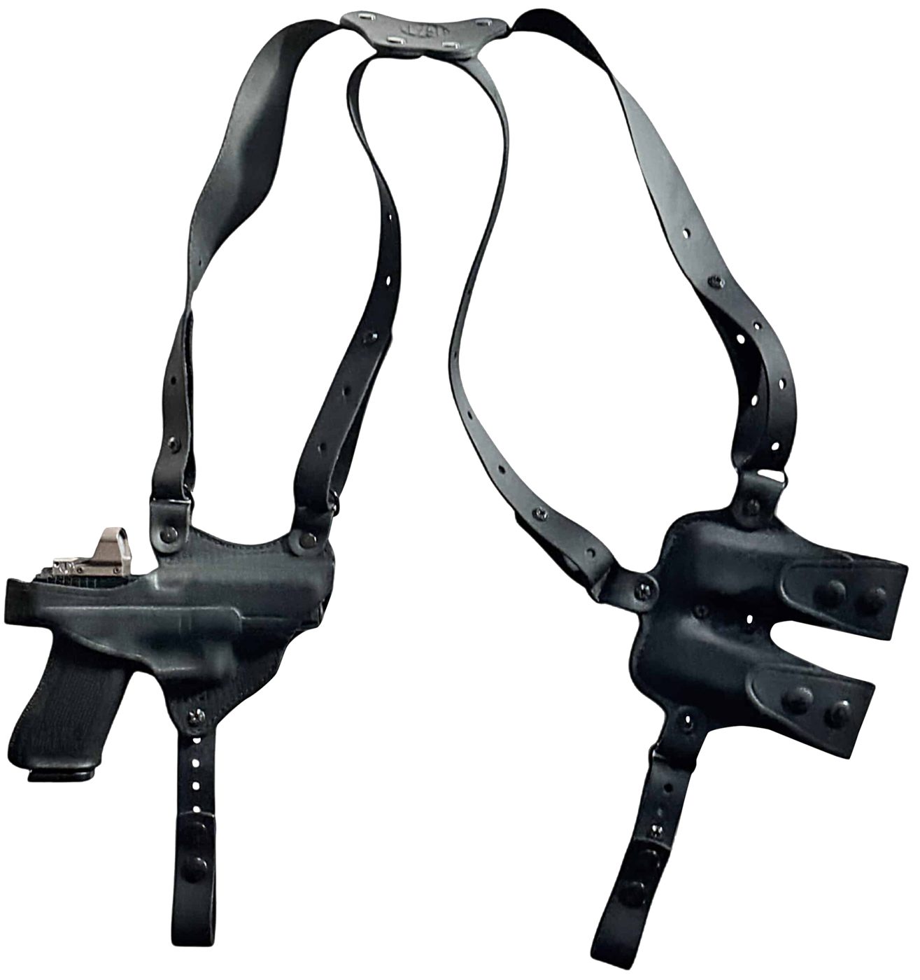 1791 Gunleather NSS2.4SBLHR Optic Ready Shoulder Horizontal Black Fits Sig