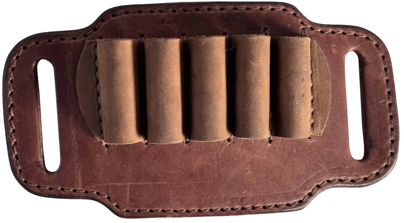 1791 Gunleather HNTABSLRBRWA Ammo Belt Slide Brown Leather 30-06 Springfiel