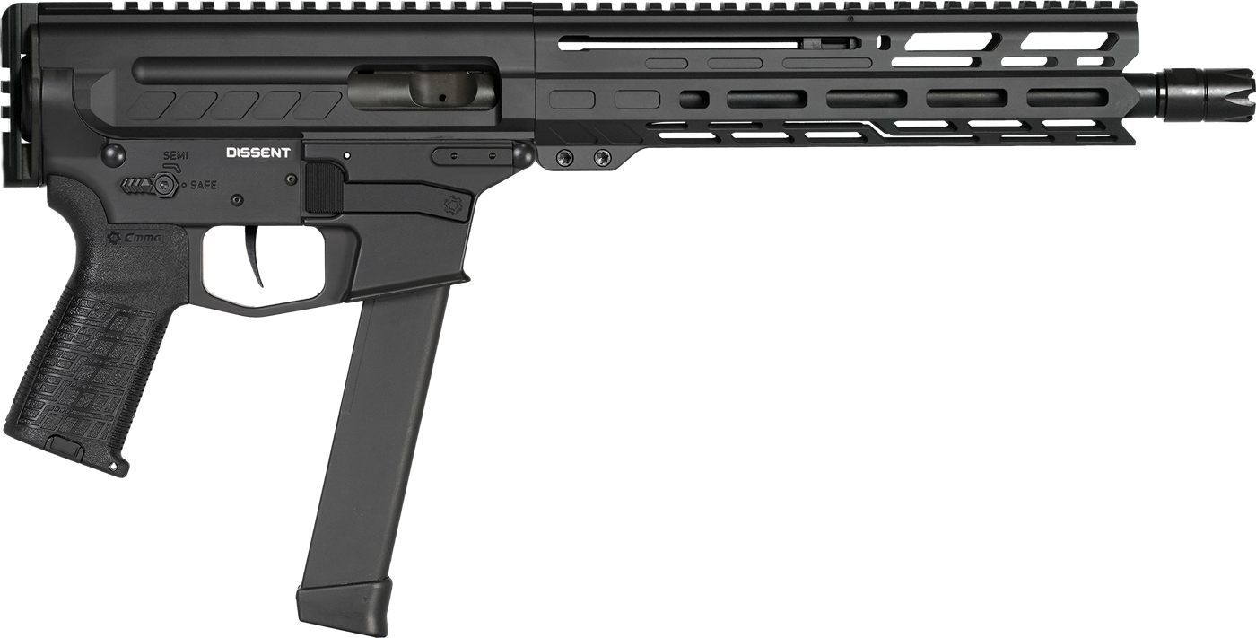 CMMG 99A806DAB Dissent Mkgs 9mm Luger 33+1 10.50in, Black, Picatinny Brace