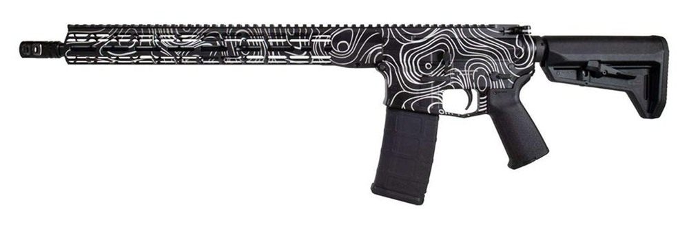 Shark Coast Tactical Black Topography Rifle 5.56mm 30rd Magazine 16in Barre view 2