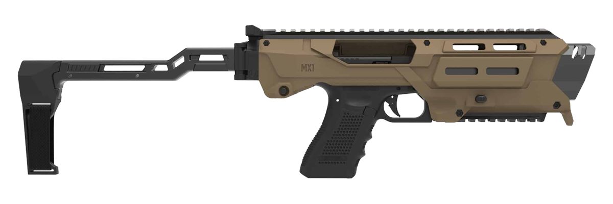 Meta Tactical MX1-PS-TN Conversion Kit Compatible w/Glock, Tan Aluminum w/M