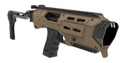 Meta Tactical MX1-PS-TN Conversion Kit Compatible w/Glock, Tan Aluminum w/M view 2