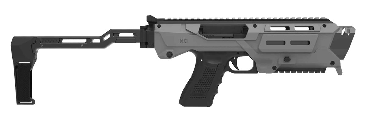 Meta Tactical MX1-PS-GY Conversion Kit Compatible w/Glock, Gray Aluminum w/
