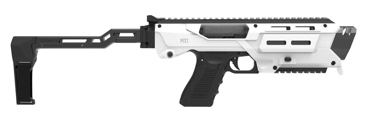 Meta Tactical MX1-PS-WT Conversion Kit Compatible w/Glock, White Aluminum w