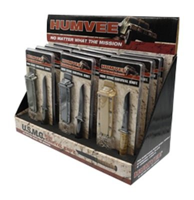 Caliber Gourmet CBG Humvee NCK KNF Dsply 12PC W/STH