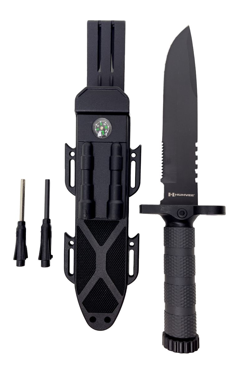 Camp Humvee Adventure Gear HMVKFXB02 Next-Gen Survival Knife 7.50in Fixed S