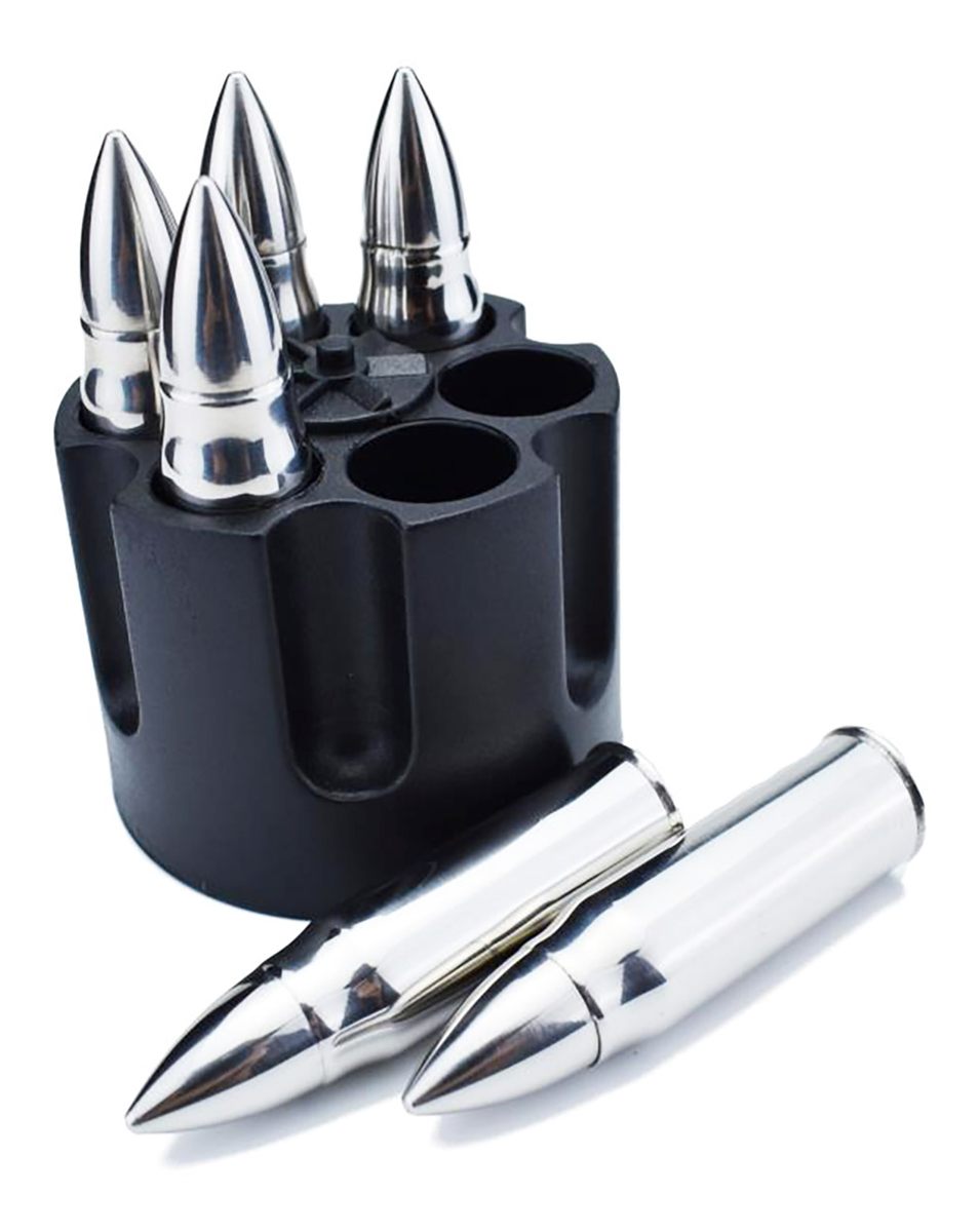 Camp Caliber Gourmet CBG1046B Bullet Chillers Silver Stainless Steel Pistol