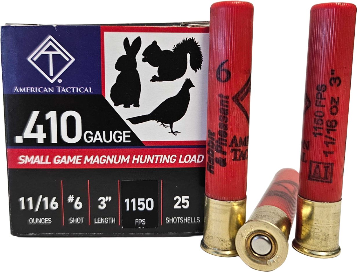 American Tactical ATI Target Load 410 Gauge 3in 11/16oz 6 Shot 25 Per Box/1