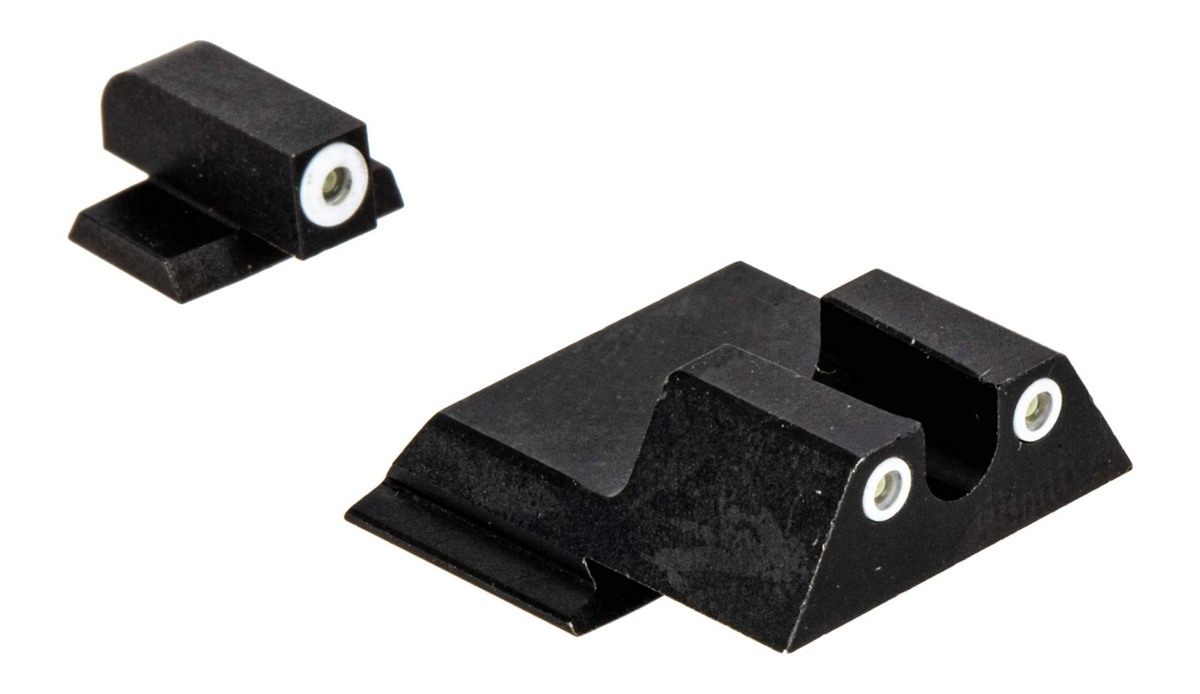 Night Fision SAW-202-007-Wgwg Sight Set for S W M P Shield/Shield Plus - Wh