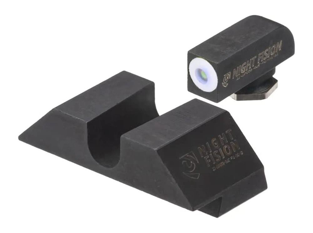 Night Fision Tritium Sight Set Compatible with Glock 42/43/43X, White Front