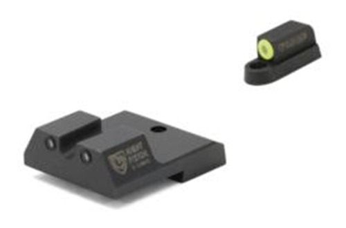 Night Fision Tritium Sight Set for CZ USA P-07/P-09 - Yellow Front Ring, U view 2