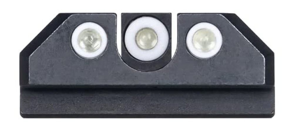 Night Fision Tritium Sight Set for CZ USA P-10 C/F - White Front Ring, Squa