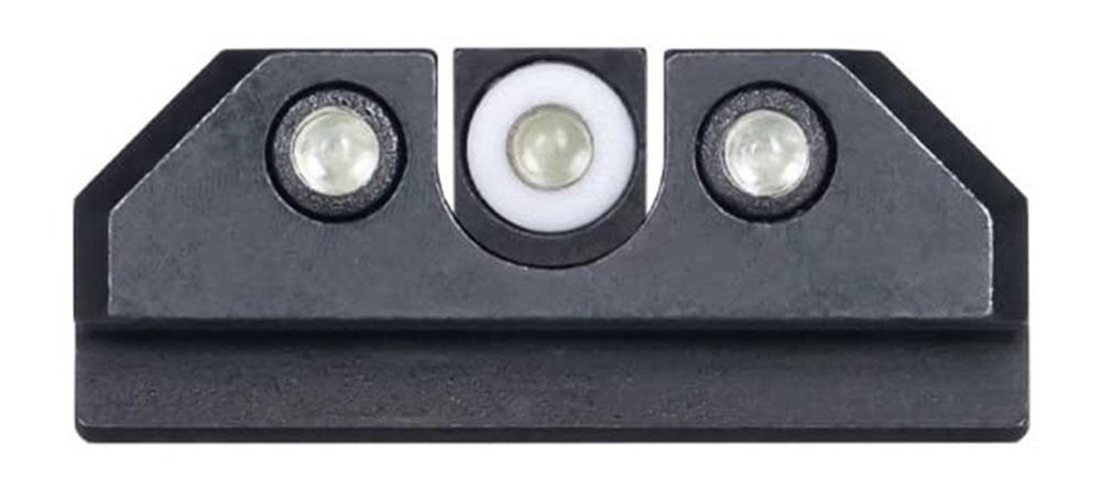 Night Fision Tritium Sight Set for CZ USA P-10 C/F - White Front Ring, U No