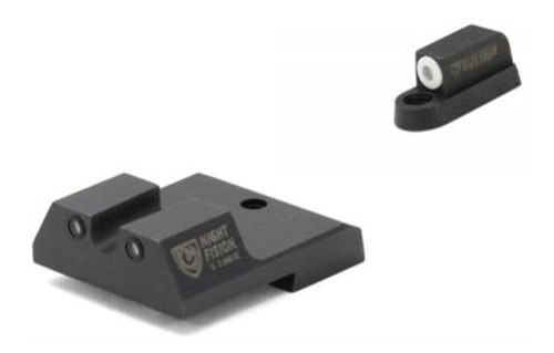 Night Fision Tritium Sight Set for CZ USA P-10 C/F - White Front Ring, U No view 2