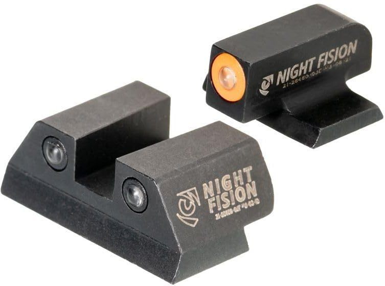 Night Fision FNH-101-003-OGZG Sight Set for 509 - Orange Front Ring, Black