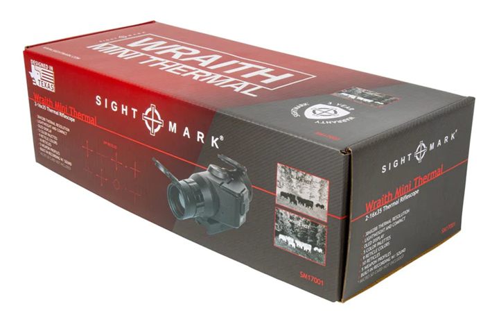 Sightmark SM17001 Wraith Mini Thermal Rifle Scope, Black 2-16x 35mm Illumin view 7