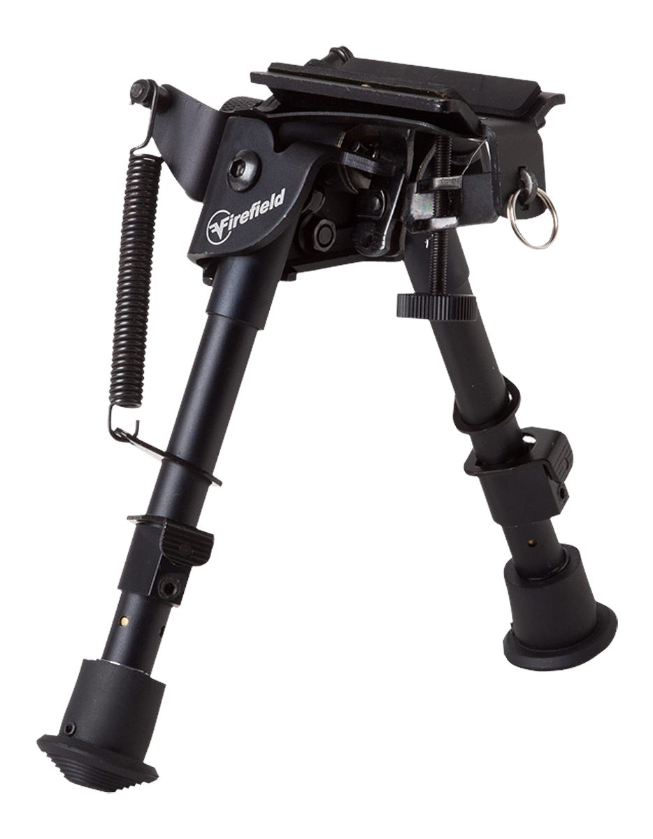 Sellmark Firefield FF34023 Compact Bipod 6-9in Black Aluminum Swivel Stud A