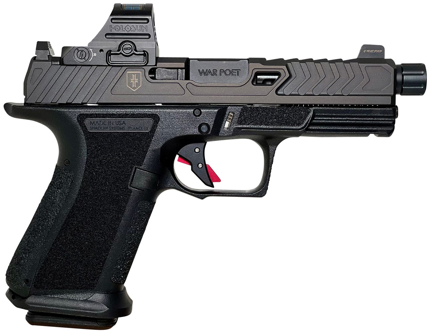 Shadow Systems MR920 War Poet Handgun 9mm Luger 15rd Magazines(2) 4.5in Flu