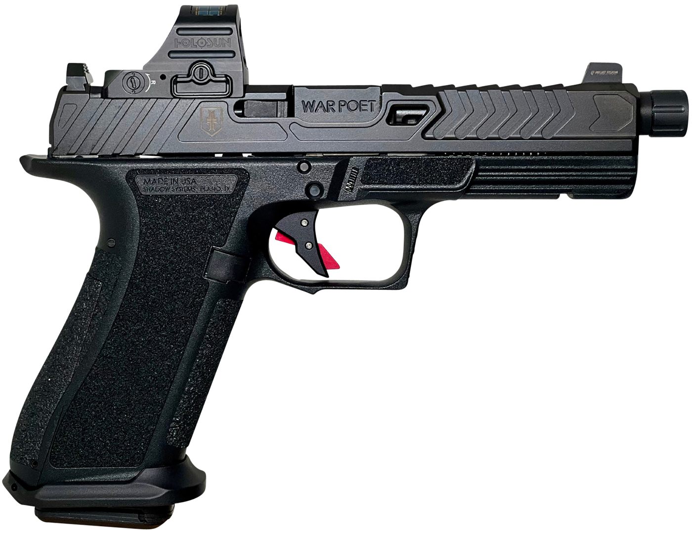 Shadow Systems DR920 WAR Poet Handgun 9mm Luger 17rd Magazines(2) 5in Flute