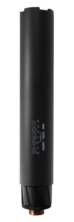 Shadow Systems HS923 Modular Direct Thread Suppressor Black 1/2 x28 view 2