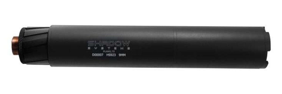 Shadow Systems HS923 Modular Direct Thread Suppressor Black 1/2 x28 view 3