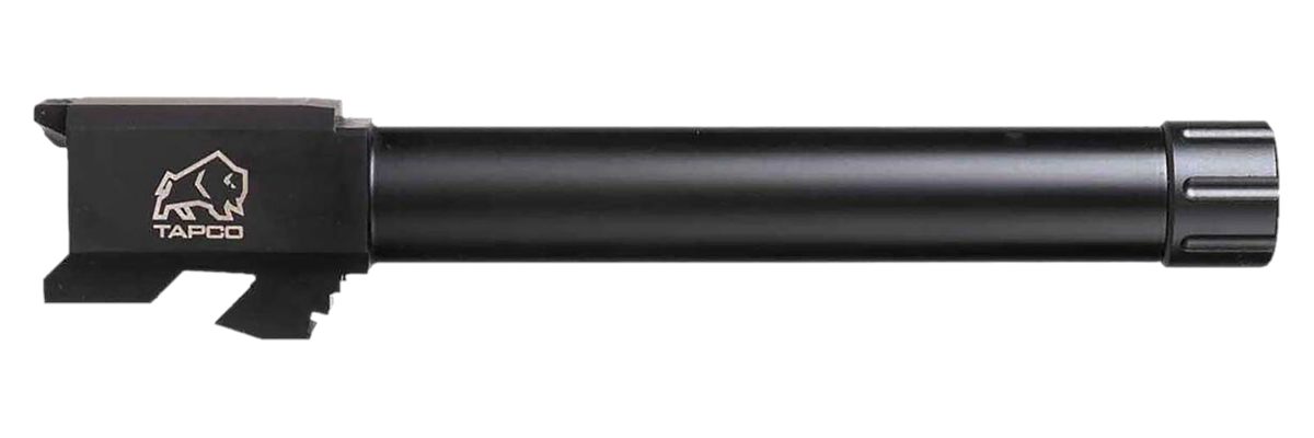 Tapco TAP22001 9mm Luger Threaded Black Nitride Stainless Steel, Fits Glock