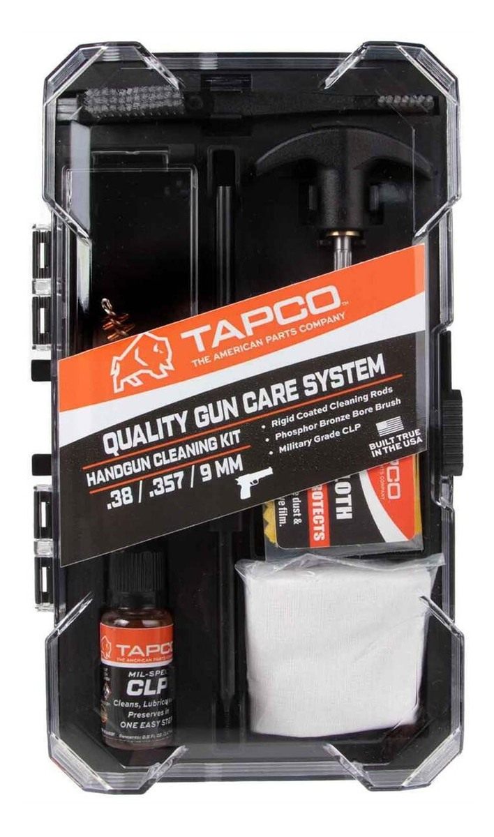 Tapco TAP22080 Handgun Cleaning Kit 38/357/9mm Black view 2