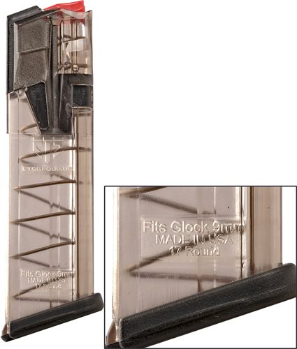 Elite Tactical Systems Group ETS OMGGLK17 Omega 17rd Flush 9mm Luger Clear view 2