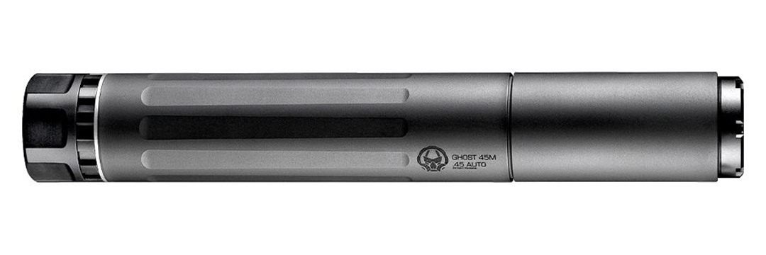 Dead Air Armament Silencers Ghost 45M Modular Suppressor .45 ACP Stainless view 3