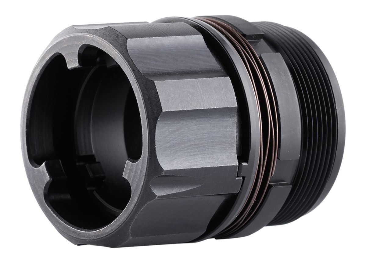 Dead Air Armament DA428 Key-Mo Adapter Black for HUB Socket Silencers(1 3/8