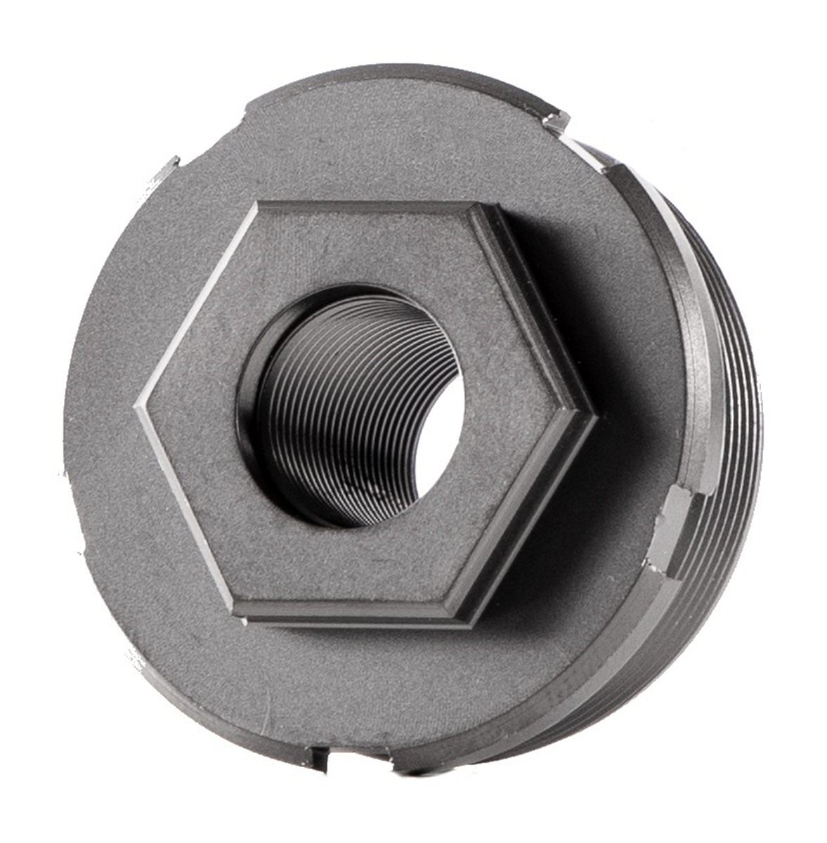 Dead Air Silencers LT303 HUB Direct Thread Mount 3/4inx24 4140 HT Alloy Ste view 2