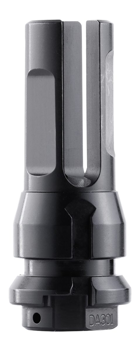 Dead Air Armament DA301 Flash Hider Black with 1/2in-28 tpi Threads 2.70in