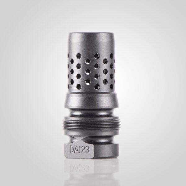Dead Air Armament DA123 Xeno Muzzle Brake Black Nitride 4140 Steel with 1/2 view 2