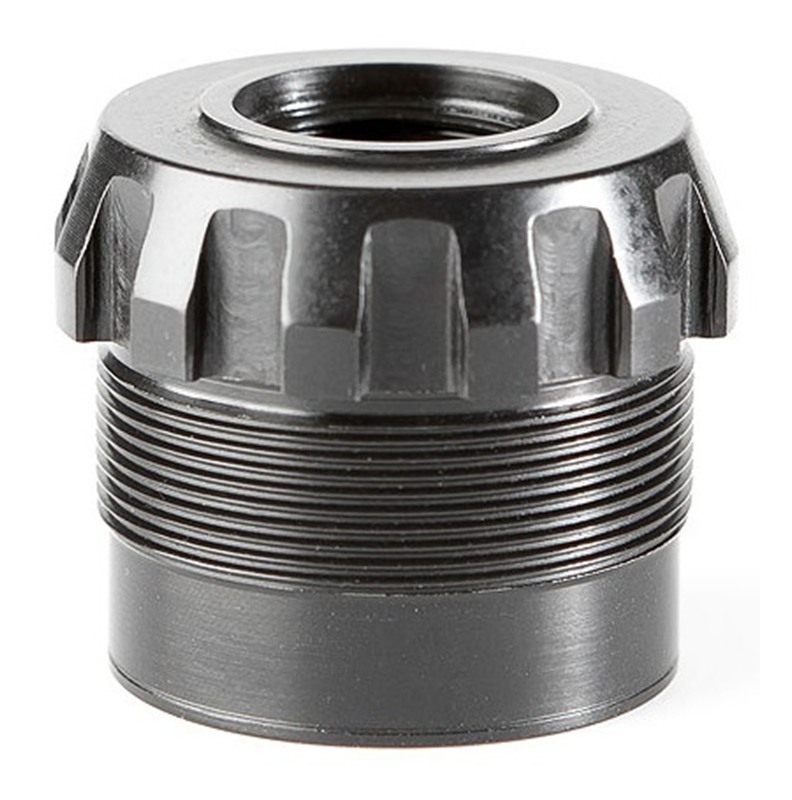 Dead AIR DA410 Ghost Fixed Mount Black Cerakote 1/2in-28 tpi view 2