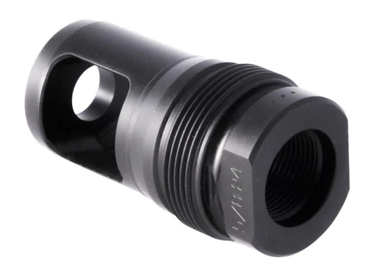Dead AIR DA153 Xemax Muzzle Brake Black M18X1 Threads 338 Lapua Mag view 3