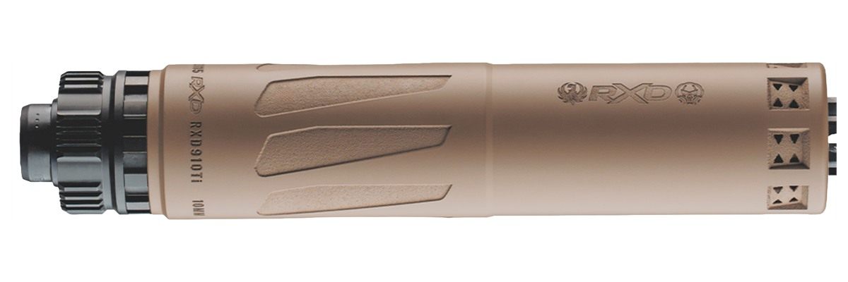 Dead Air Armament RXD910TI 9MM Suppressor FDE Optimized, 10MM Capable GMS