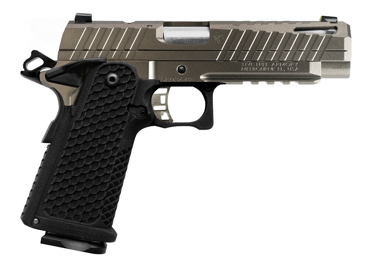 Live Free Armory Lfa Apollo 11 Full Size 9mm 5 17rd Silver OR
