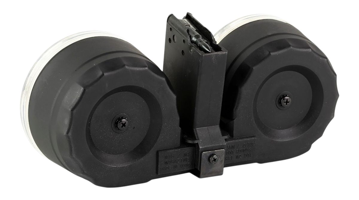KCI USA AK 100rd Drum 223 Rem/5.56 Nato Fits Platform Black
