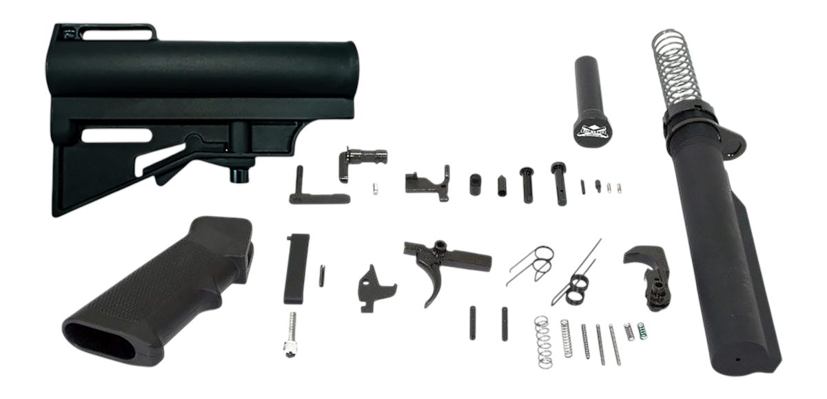 DPMS Panther Arms DP51655159027 Car Blade Lower Build Kit Pistol AR-15 Blac