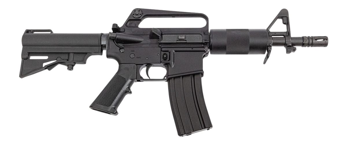 DPMS DP-15 Kitty KAT 300BLK 7.5in A2 Handle, 4in Knurled Handguard, CAR Sty