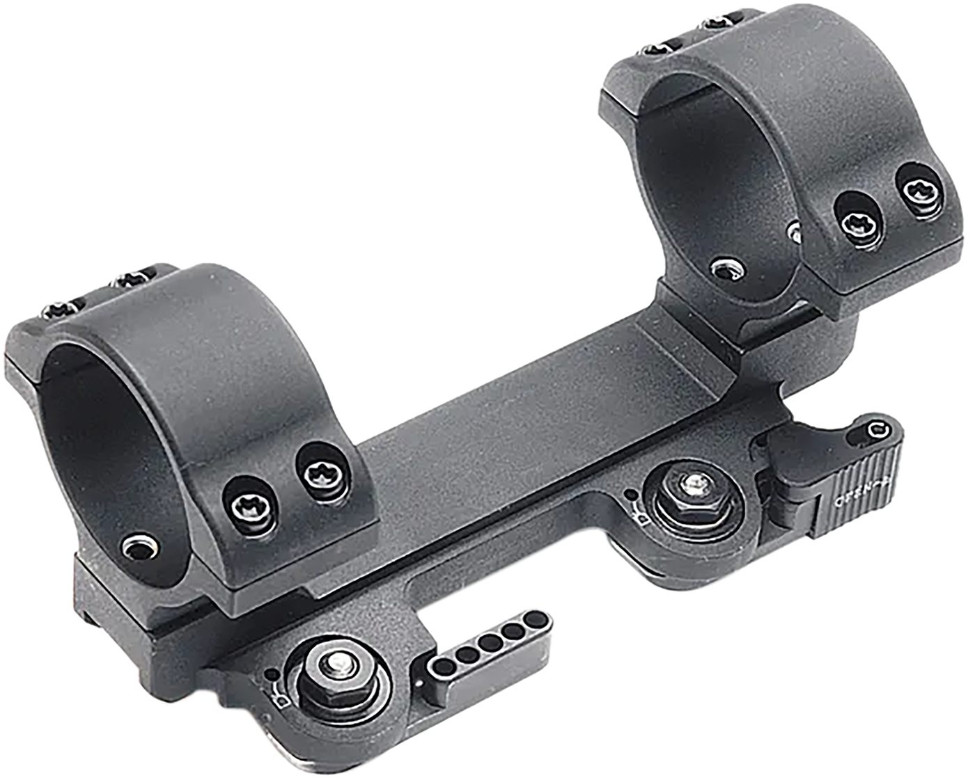 Larue Tactical LT11130 In Line QD Scope Mount Black Aluminum 30mm Tube Medi