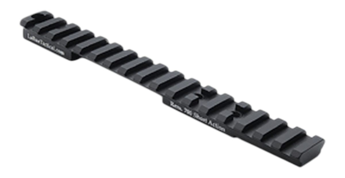 Larue Tactical LT113L0MOA Top Rail Black Fits Remington 700 Long Action 0 M