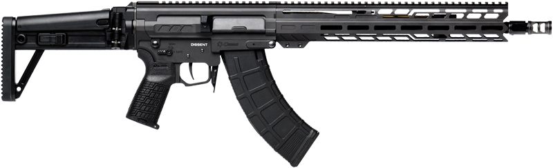 CMMG 86A7F0BAB Dissent MK47 7.62x39mm 30+1 (2) 14.30in P W, Black Armor, Si view 2