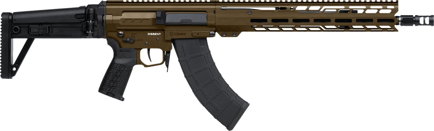 CMMG Rifle Dissent MK47 7.62x 39 14.3in 30RD Folding STK Brnz