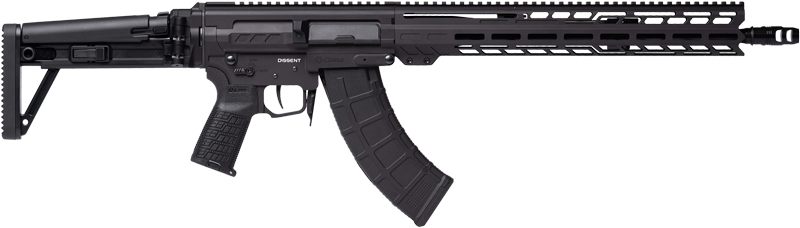 CMMG 86AD60BAB Dissent MK47 7.62x39mm 30+1 (2) 16.10in, Black Armor, Side C view 2