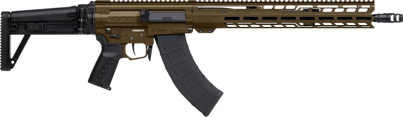 CMMG RIFLE DISSENT MK47 7.62x 39 16.1" 30RD FOLDING STK BRNZ