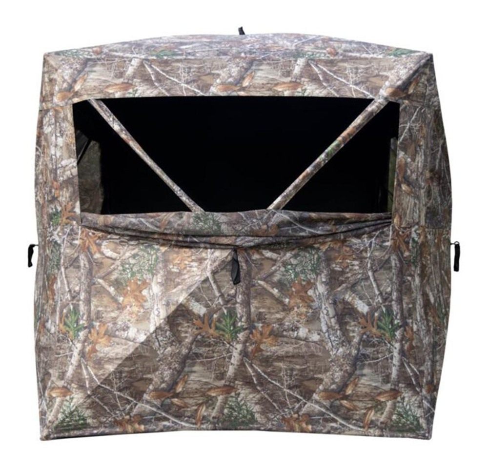Rhino Blinds Ground RB140 3-MAN 58inX58in Floor 150D RT Edge view 3